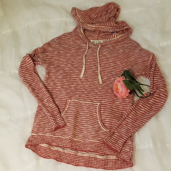 ♥ Pink Rose knitted hoodie Size M - Picture 1 of 3
